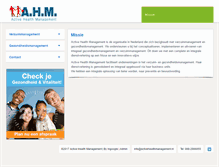 Tablet Screenshot of activehealthmanagement.nl